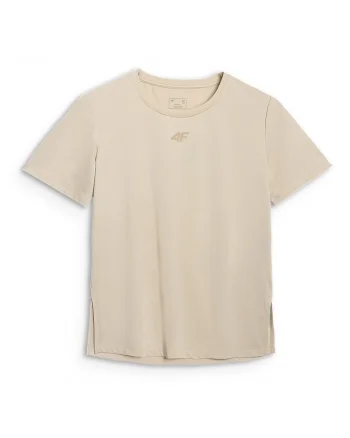 Tricou Antrenament Femei  Bej, Uscare Rapida, XS-XXL, Poliester Reciclat, Tehnologia 4FDry, Multi Active, Bej