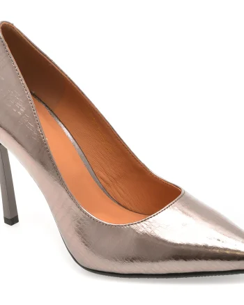 Pantofi eleganti EPICA gri, E19070, din piele naturala