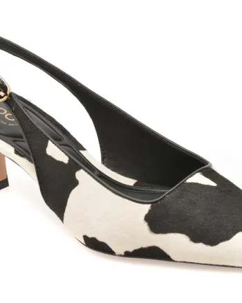 Pantofi eleganti ALDO alb-negru, GABRIELLIE 122, din piele naturala
