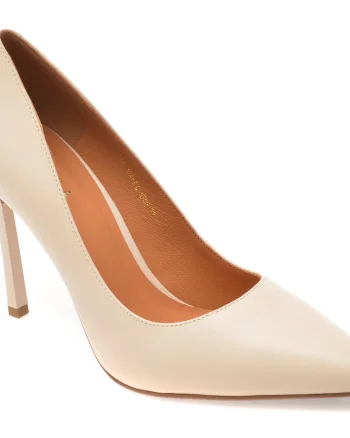 Pantofi eleganti EPICA bej, E19070, din piele naturala