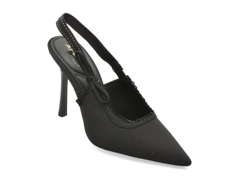 Pantofi eleganti ALDO negri, HENNIE 007, din material textil