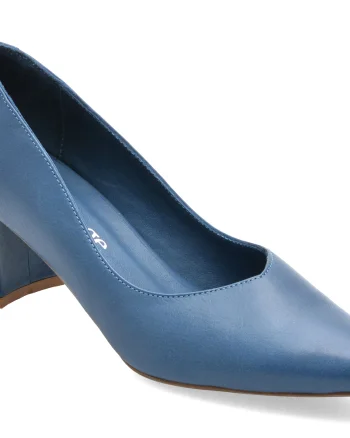 Pantofi eleganti IMAGE albastri, 1065, din piele naturala