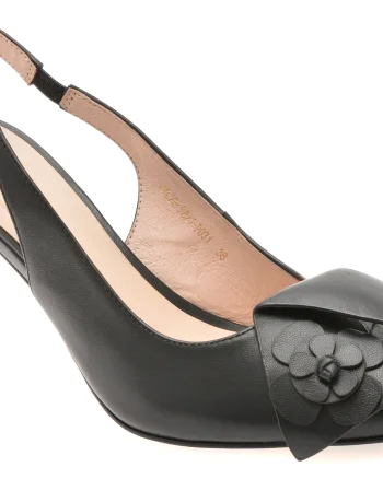Pantofi eleganti EPICA negri, 4FL29, din piele naturala