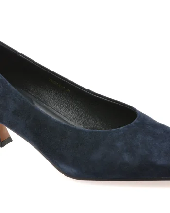 Pantofi eleganti EPICA bleumarin, 3630, din piele intoarsa