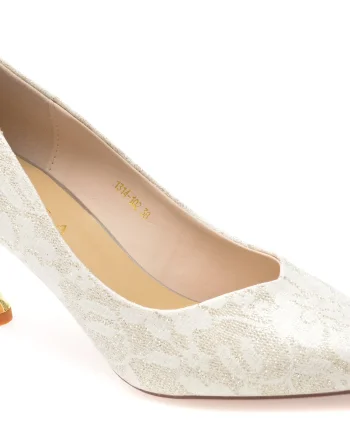 Pantofi eleganti EPICA argintii, 1314102, din piele ecologica