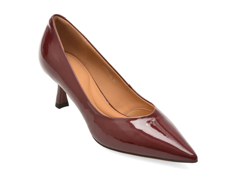 Pantofi eleganti EPICA visinii, D05555, din piele naturala lacuita