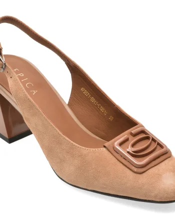 Pantofi eleganti EPICA bej, 5671094, din piele intoarsa