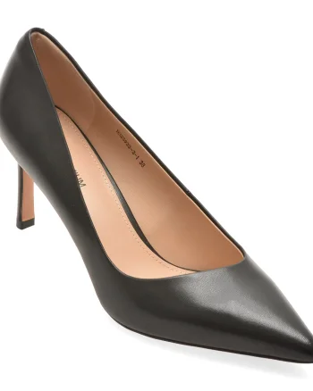 Pantofi eleganti EPICA PREMIUM negri, 23933, din piele naturala