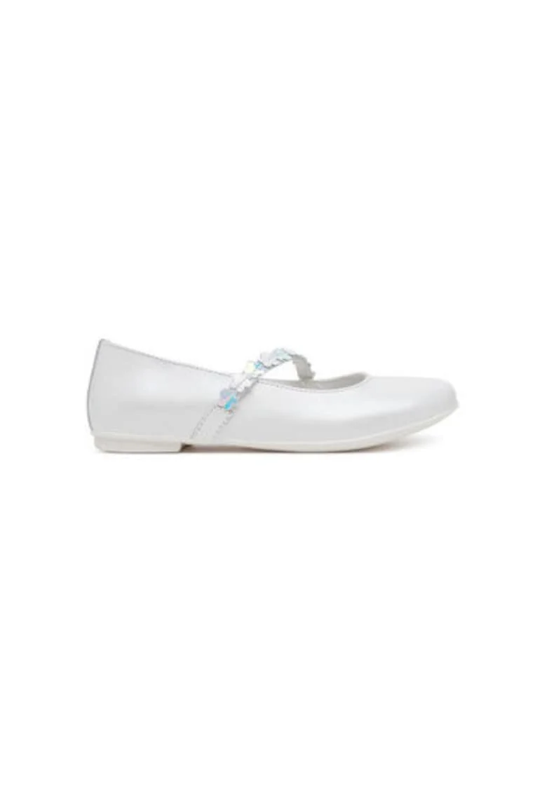 Balerini  7927611, Piele naturala, Alb, Alb