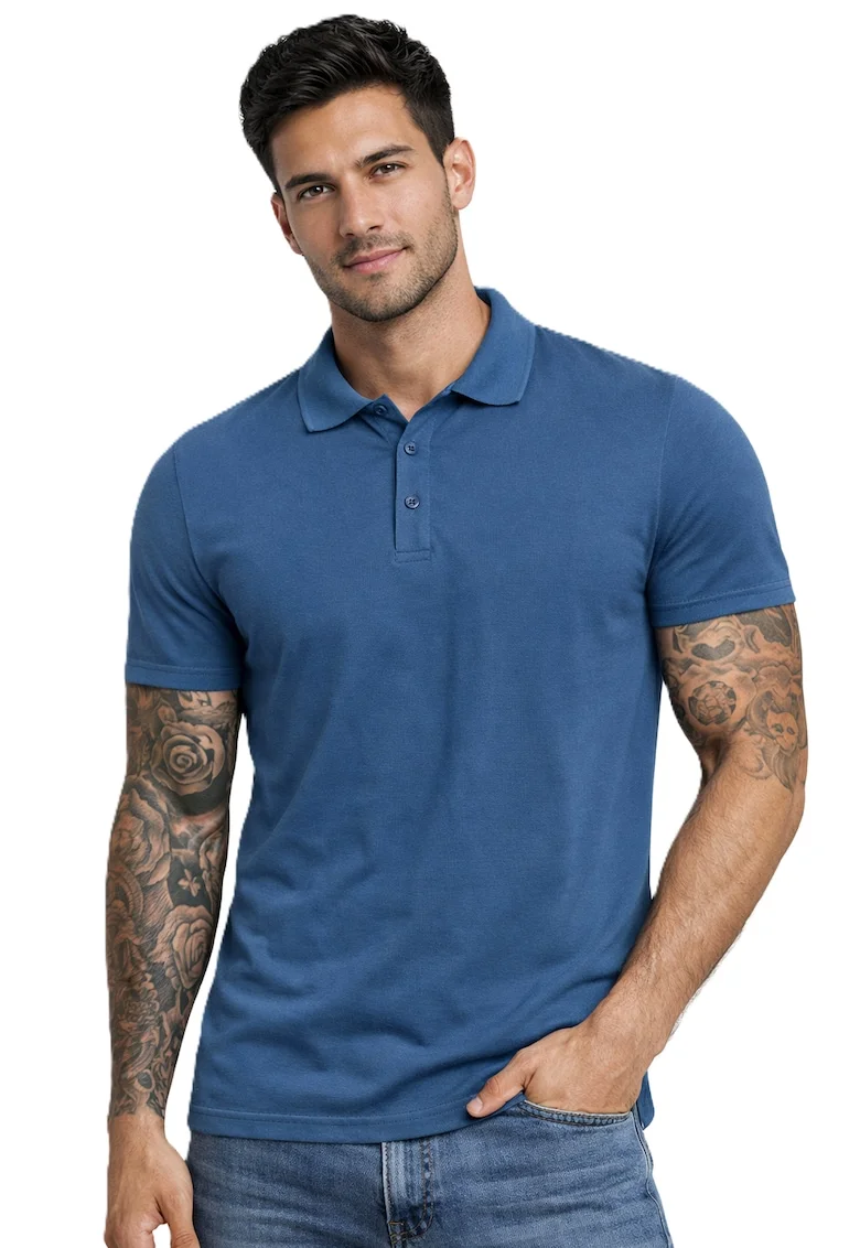 Tricou polo, Albastru