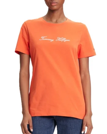 Tricou Tommy Hilfiger SCRIPT REG C-NK SS T-SHIRT