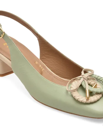 Pantofi eleganti EPICA verzi, 669B714, din piele naturala