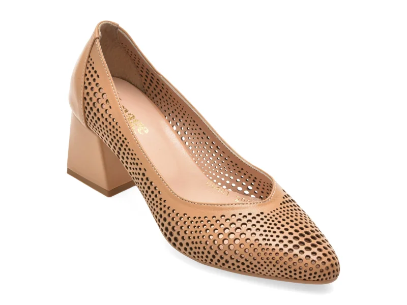 Pantofi eleganti IMAGE gri, 3510040, din piele naturala