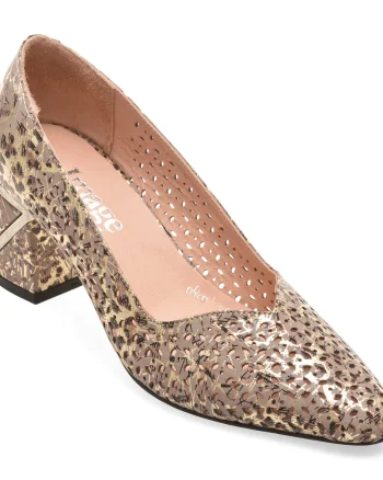 Pantofi eleganti IMAGE gri, 603318, din piele naturala