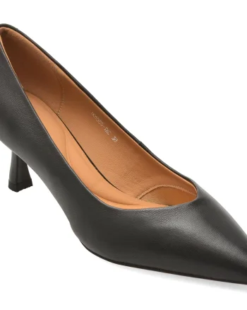 Pantofi eleganti EPICA negri, D05555, din piele naturala