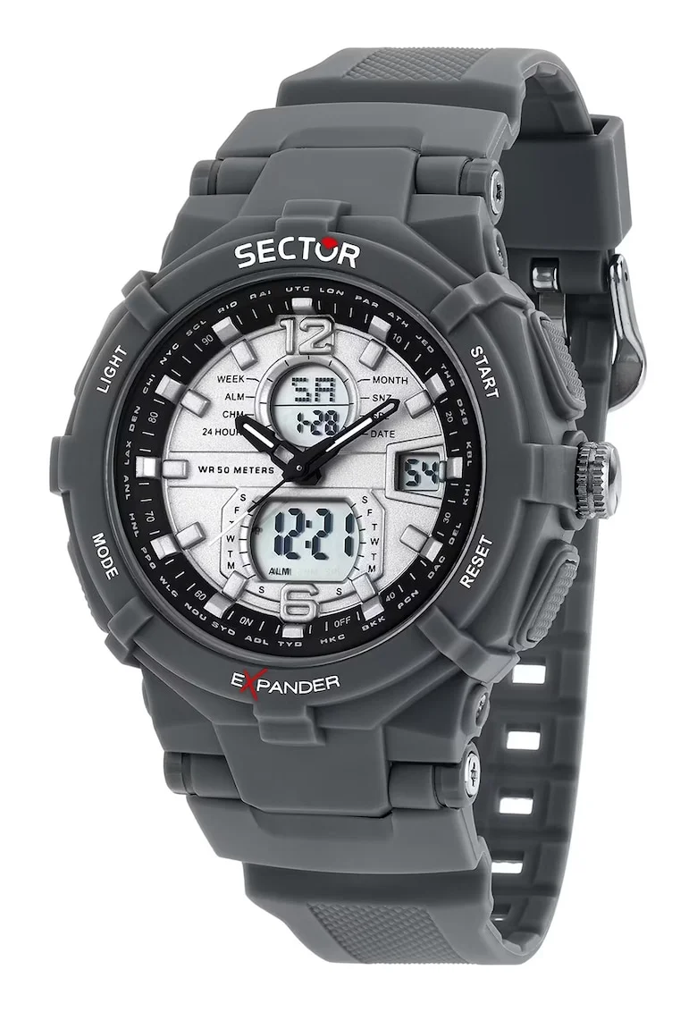 Ceas cronograf Expander, Gri inchis