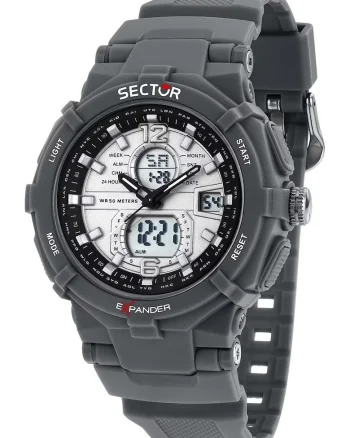 Ceas cronograf Expander, Gri inchis