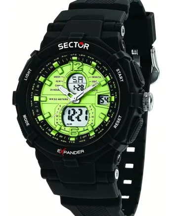 Ceas cronograf Expander, Negru
