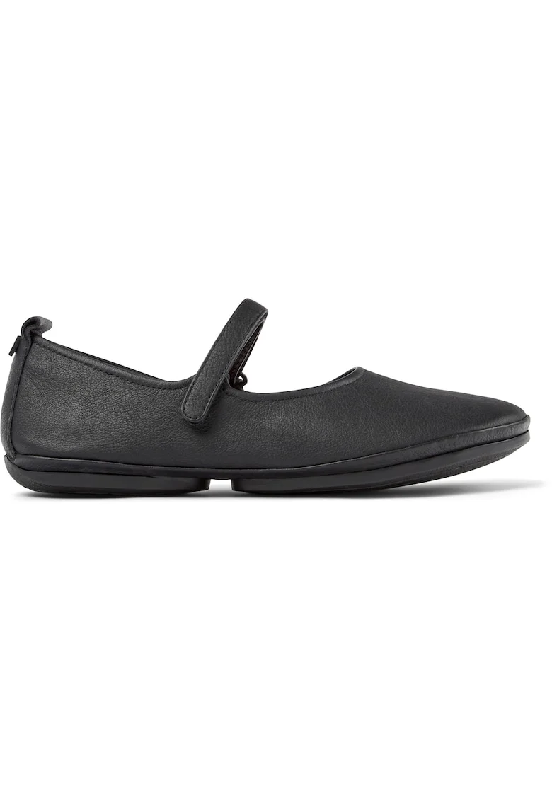 Balerini Mary Jane din piele Right Nina, Rosu/Negru