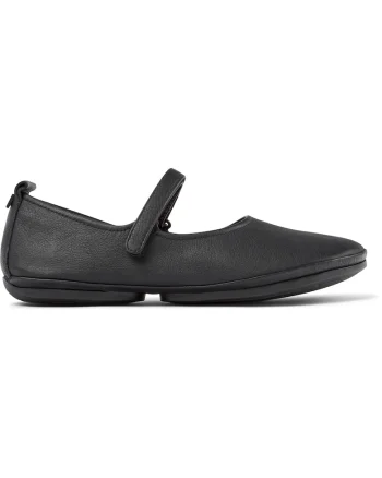 Balerini Mary Jane din piele Right Nina, Rosu/Negru