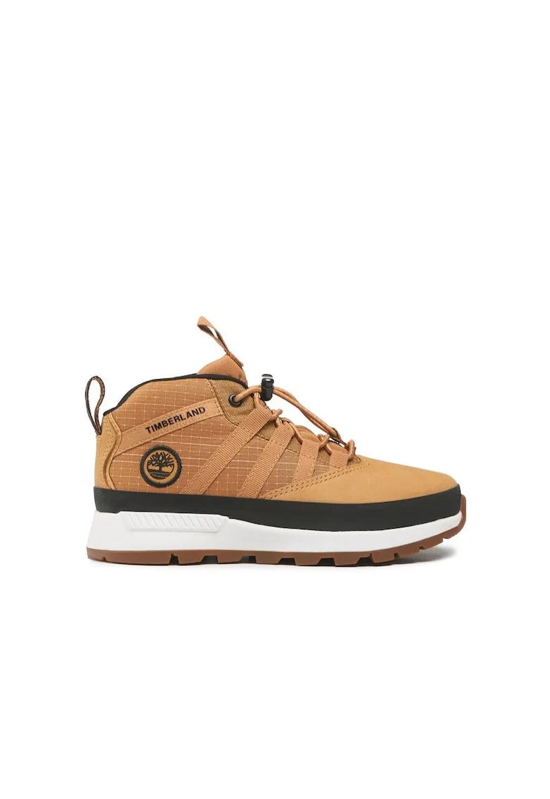 Ghete copii,  301437, Piele nabuc/Textil, Maro