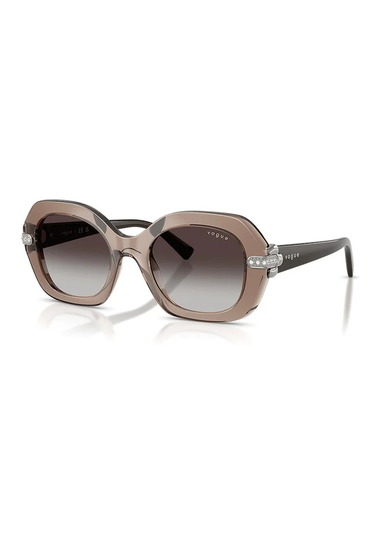 Ochelari de soare ovali, Maro taupe/Maro taupe deschis/Argintiu