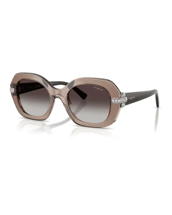Ochelari de soare ovali, Maro taupe/Maro taupe deschis/Argintiu