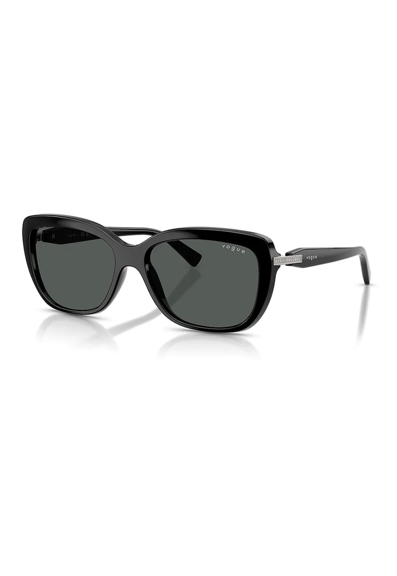 Ochelari de soare butterfly, Negru stins/Argintiu