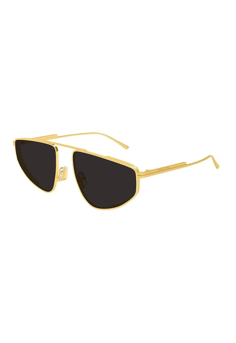 Ochelari de soare aviator cu rama metalica, Auriu