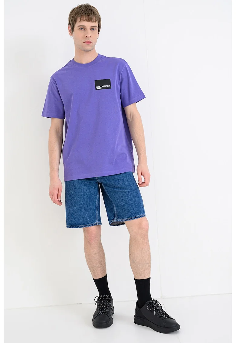Tricou regular fit de bumbac organic, Ametist