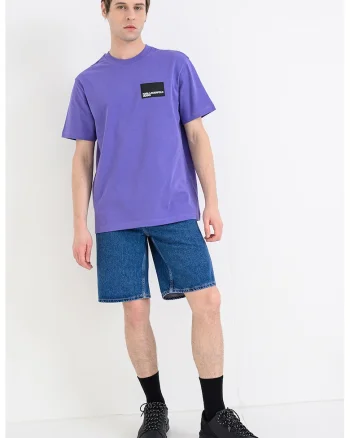 Tricou regular fit de bumbac organic, Ametist