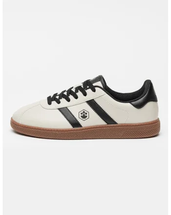 Pantofi sport low cut cu detalii contrastante Frosty, Negru/Crem