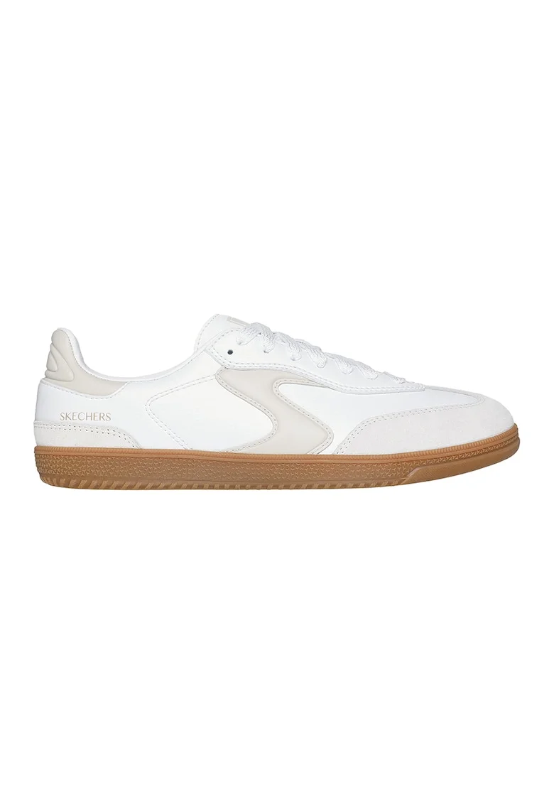 Pantofi sport din piele si piele ecologica Hotshot, Alb