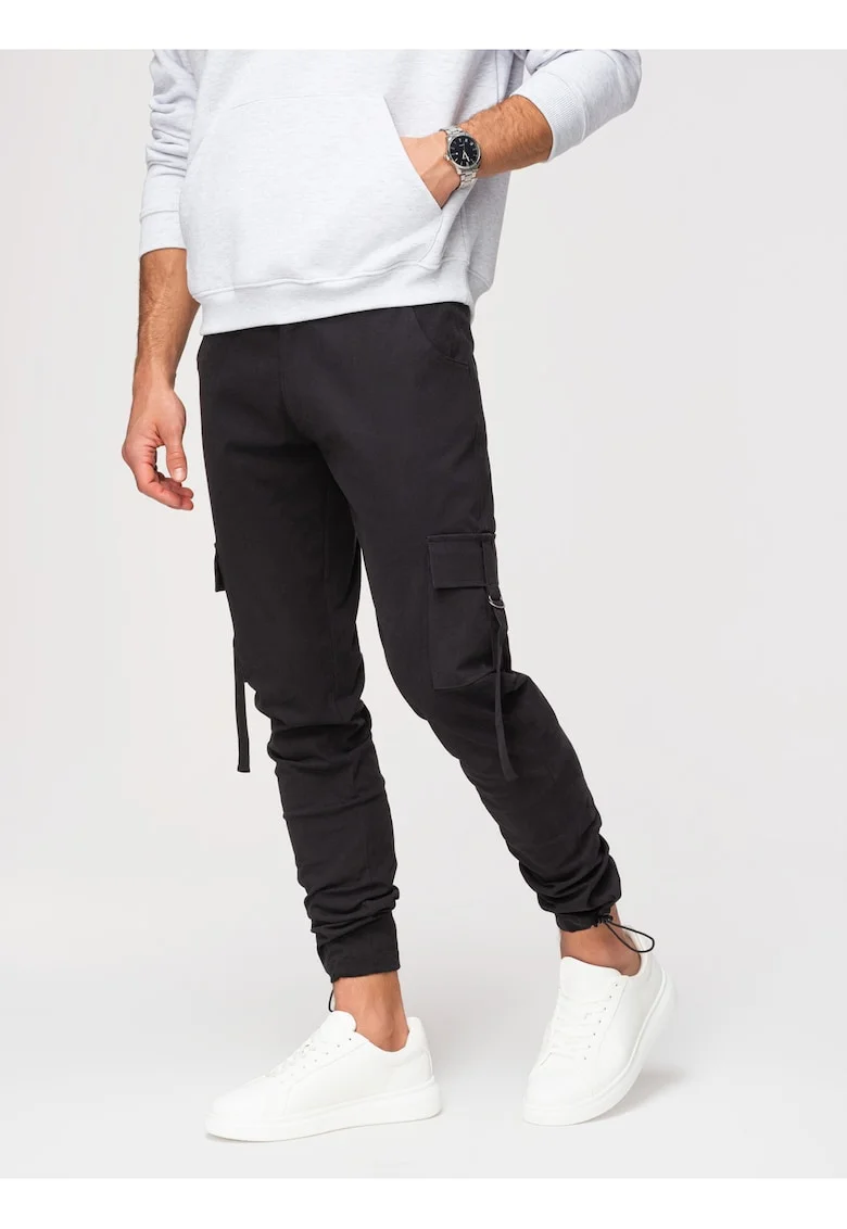Pantaloni cargo  P1516, Negru