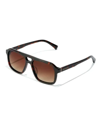 Ochelari de soare unisex polarizati cu lentile in degrade, Maro
