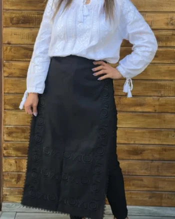 Fote brodate cu model traditional Flori 6