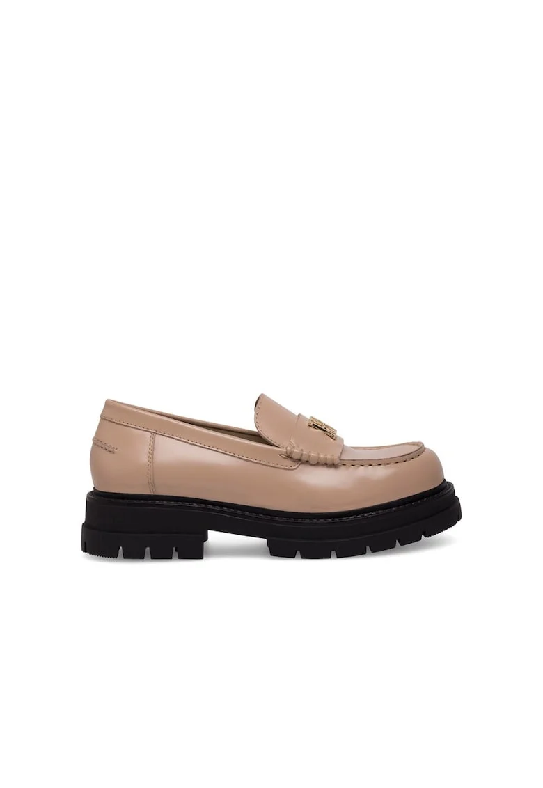 Mocasini dama,  590559, Piele naturala, Bej,