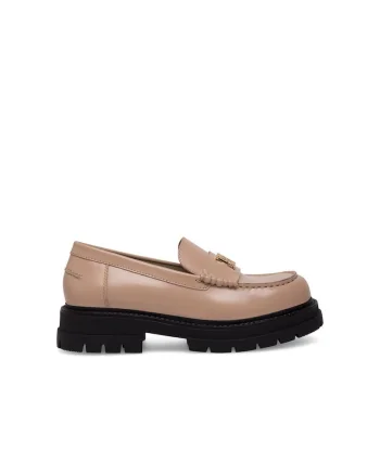 Mocasini dama,  590559, Piele naturala, Bej,