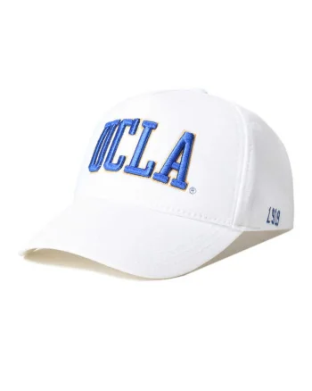 Sapca baseball unisex cu broderie logo supradimensionata Ranch, Alb optic