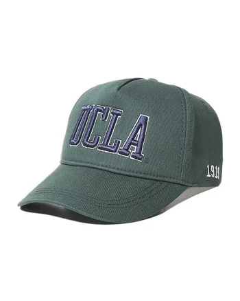 Sapca baseball unisex cu broderie logo supradimensionata Ranch, Verde englez