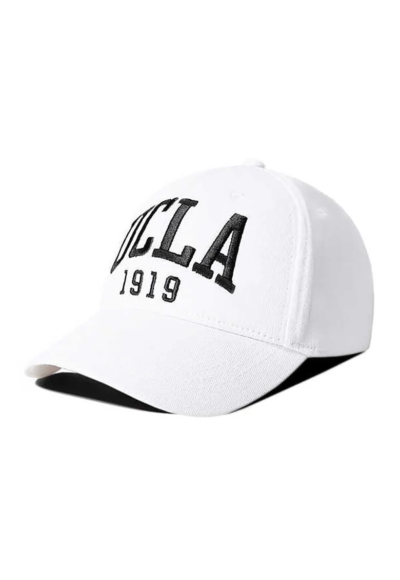 Sapca unisex cu logo brodat Ballard, Negru stins/Alb optic