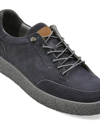 Pantofi sport BITE THE BULLET bleumarin, RW1138, din nabuc