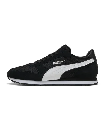 Pantofi sport St Miller de piele intoarsa si plasa, Negru