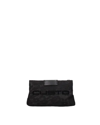 Geanta plic de piele ecologica Velvetia Plus, Negru