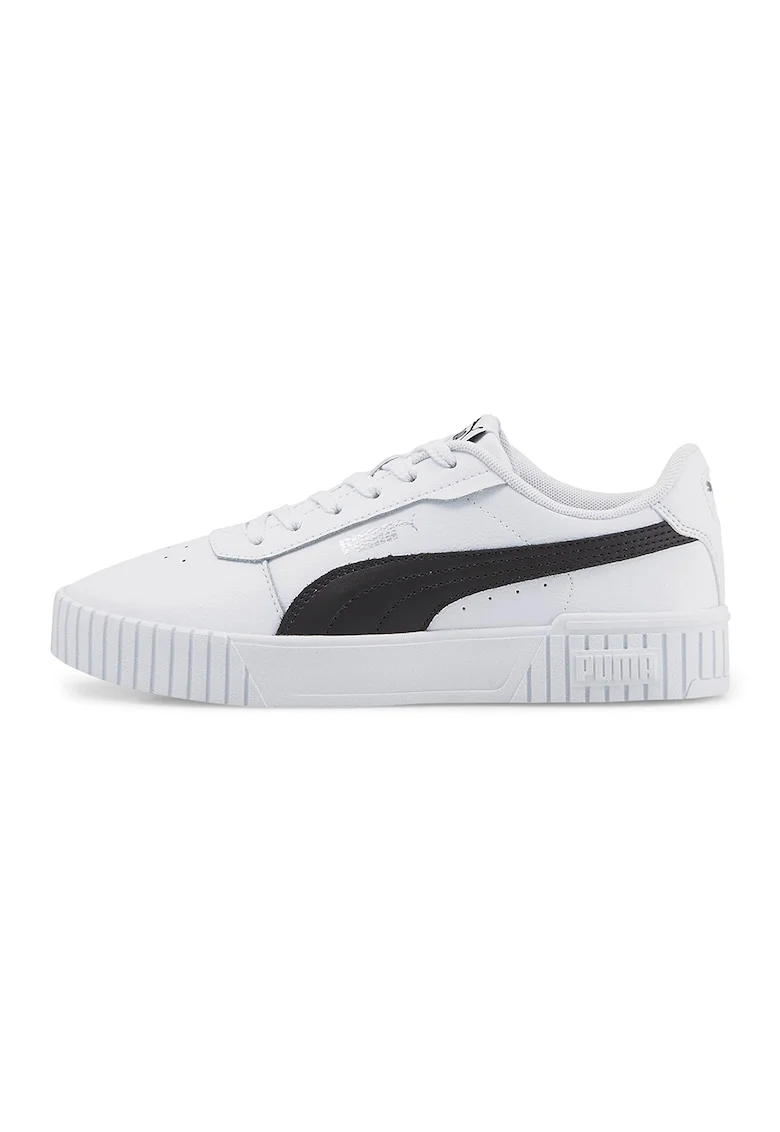 Pantofi sport de piele si piele ecologica Carina 2.0, Alb optic