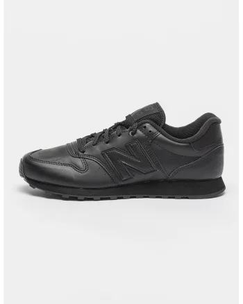 Pantofi sport unisex din piele ecologica 500, Negru
