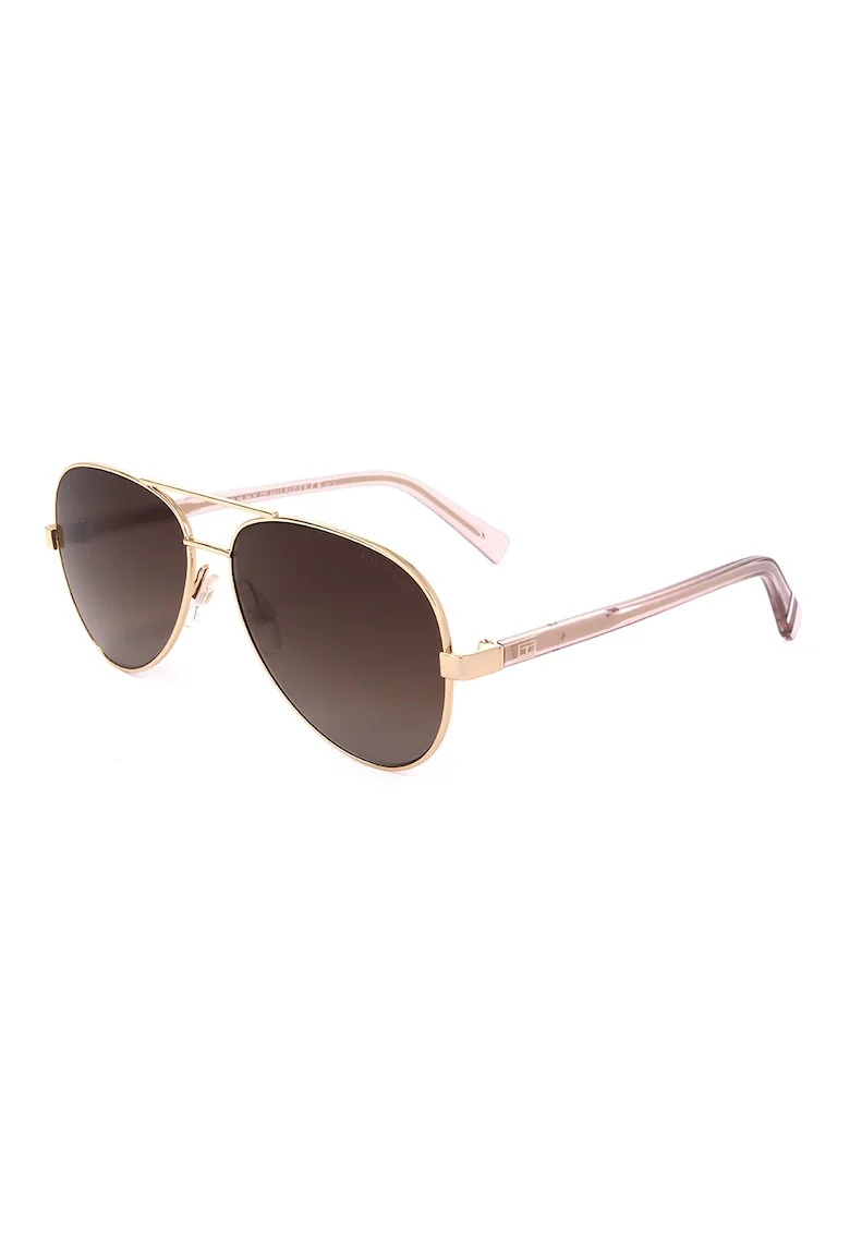 Ochelari de soare aviator din otel inoxidabil, Auriu rose