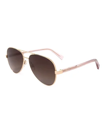 Ochelari de soare aviator din otel inoxidabil, Auriu rose