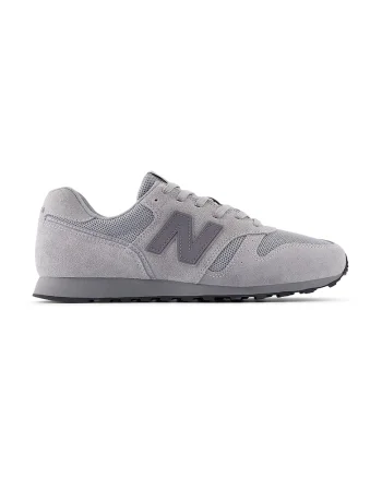Pantofi sport 373 cu garnituri din piele intoarsa, Gri