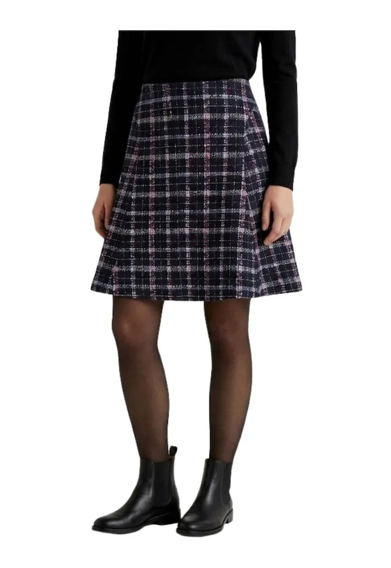 Fusta mini din tweed Jobi,